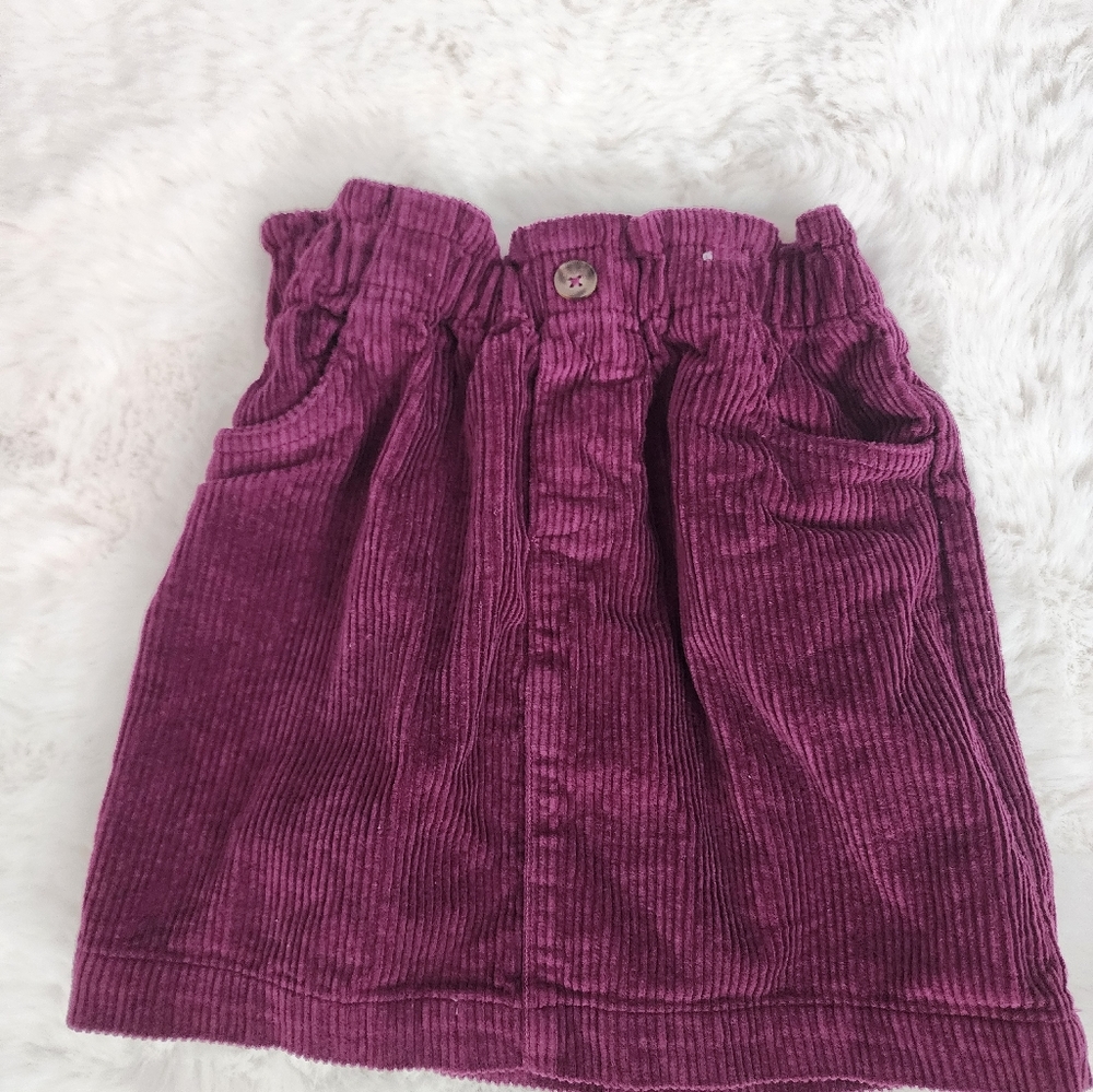 Toddler Ruffle Corduroy Skirt